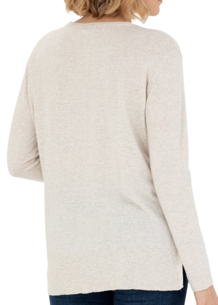 Джемпер хлопковый женский / Бежевый / 48