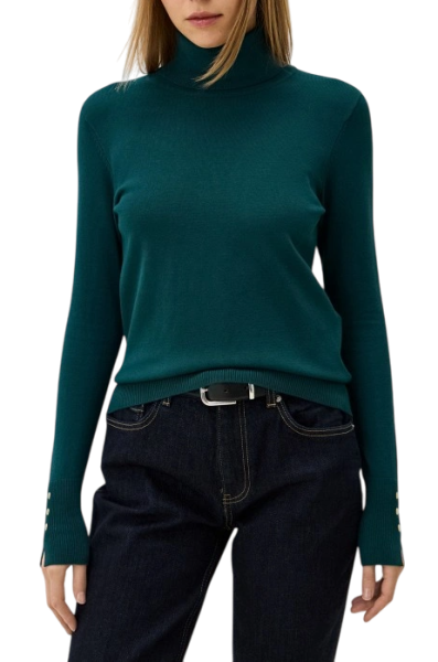 Водолазка базовая женская / Зеленый / 40