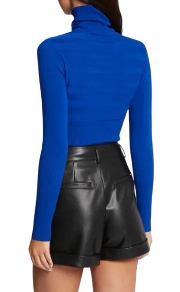 Водолазка в полоску женская / Синий / 40