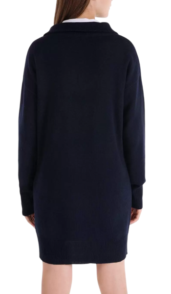 Платье с длинным рукавом женское / Синий / 46