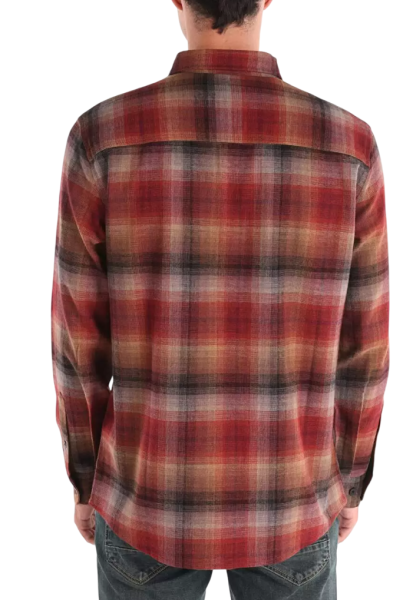 Рубашка с длинным рукавом мужская / Коричневый / 46