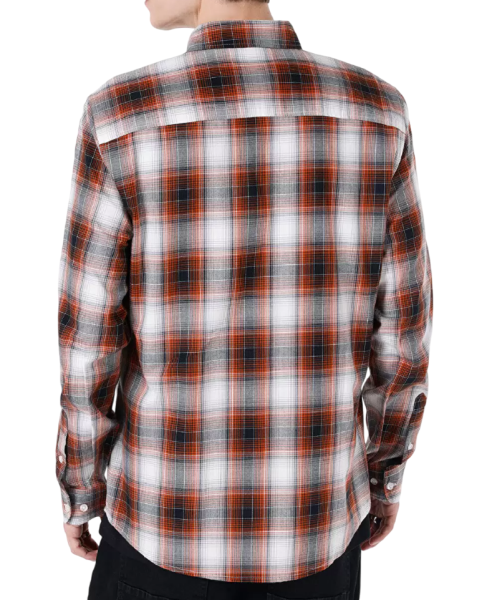 Рубашка с длинным рукавом мужская / Оранжевый / 48