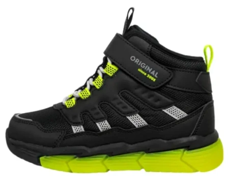 Ботинки на липучке для мальчика / Тёмно-зелёный / 32