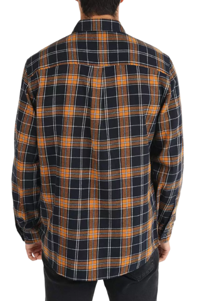 Рубашка в клетку мужская / Синий / 48