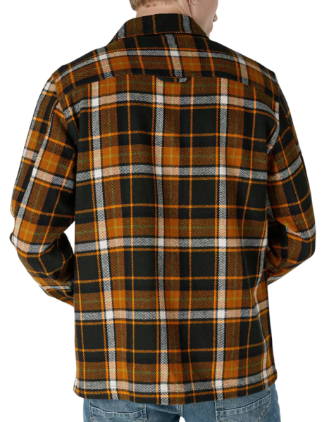 Рубашка в клетку мужская / Зеленый / 46