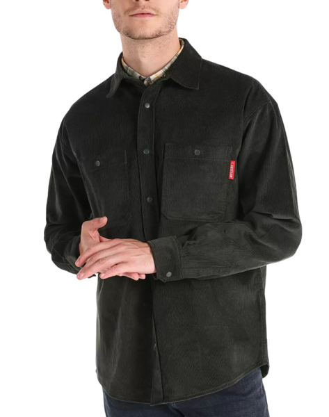 Рубашка с длинным рукавом мужская / Зеленый / 48