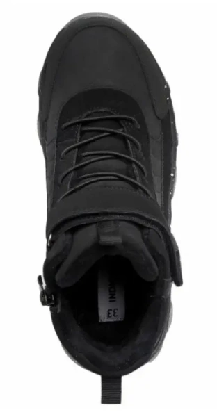 Ботинки на липучке для мальчика / Черный / 34