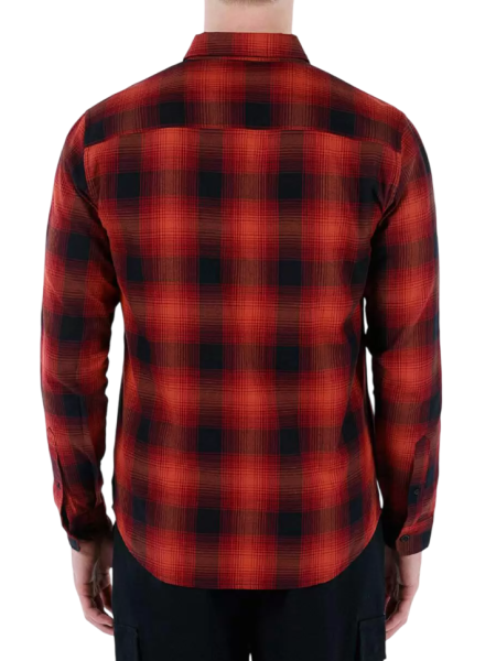 Рубашка с длинным рукавом мужская / Оранжевый / 46