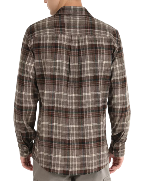 Рубашка с длинным рукавом мужская / Коричневый / 46