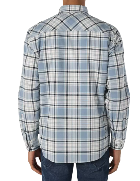 Рубашка с длинным рукавом мужская / Голубой / 46