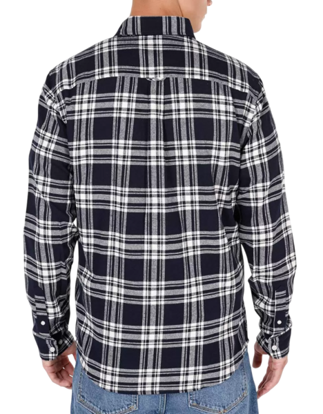 Рубашка с длинным рукавом мужская / Синий / 46