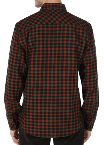 Рубашка с длинным рукавом мужская / Коричневый / 46