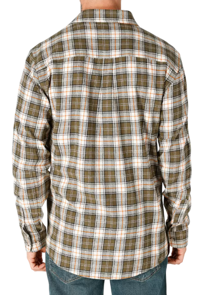 Рубашка с длинным рукавом мужская / Хаки / 46