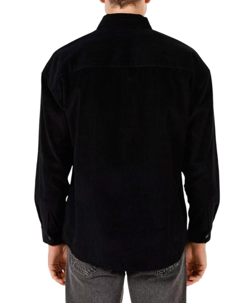 Рубашка с длинным рукавом мужская / Черный / 48