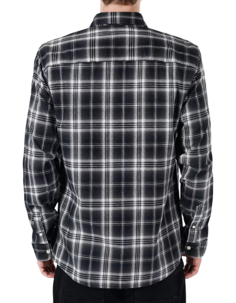 Рубашка с длинным рукавом мужская / Черный / 46