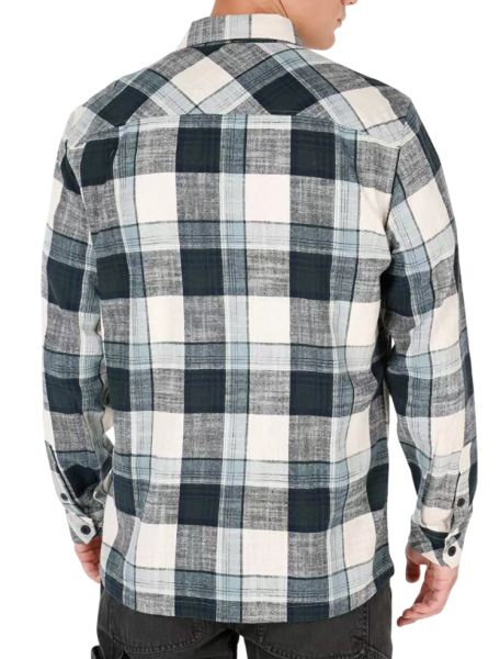 Рубашка с длинным рукавом мужская / Зеленый / 46