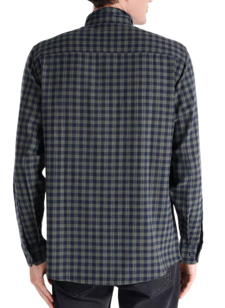 Рубашка с длинным рукавом мужская / Хаки / 46