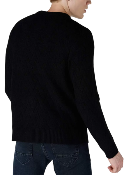 Свитер с логотипом мужской / Черный / 48