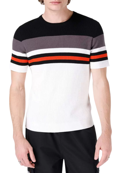 Свитер с коротким рукавом мужской / Белый / 46