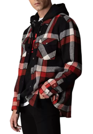 Рубашка с длинным рукавом мужская / Черный / 46