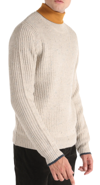 Свитер с логотипом мужской / Серый / 46