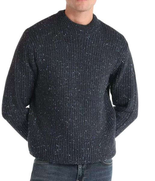 Свитер с логотипом мужской / Синий / 48