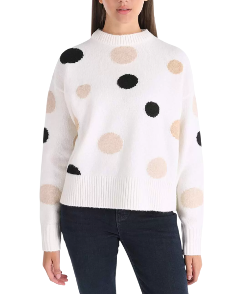 Свитер с принтом женский / Белый / 46