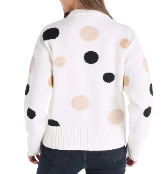 Свитер с принтом женский / Белый / 46