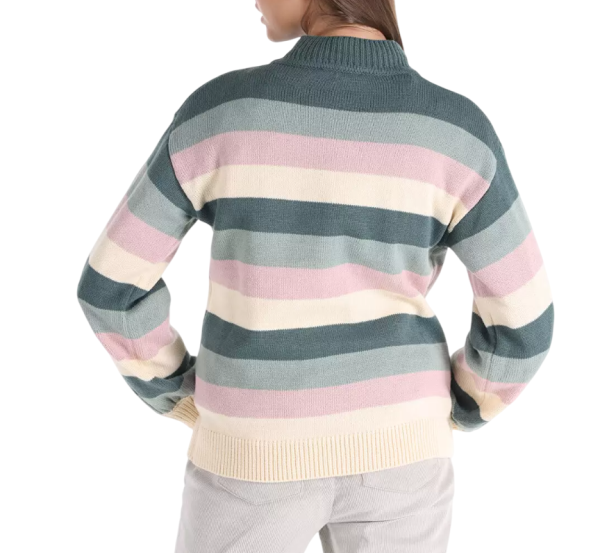 Джемпер в полоску женский / Черный / 42