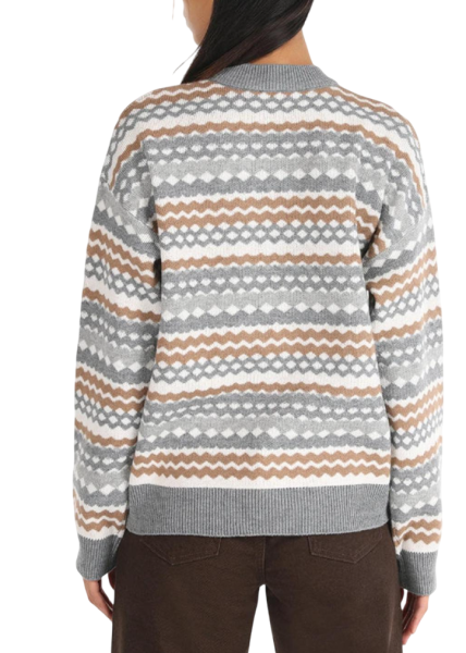 Свитер с принтом женский / Черный / 44