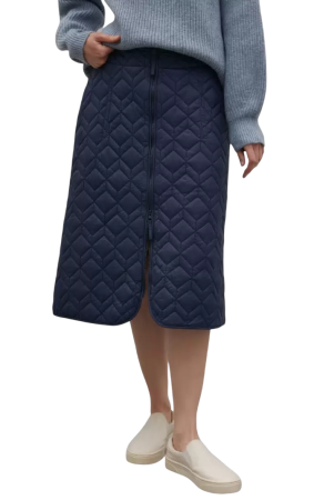 Юбка утепленная женская / Тёмно-синий / 44