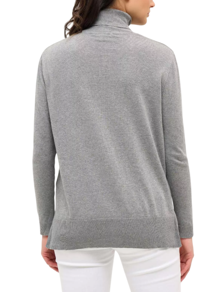 Водолазка однотонная женская / Серый / 44