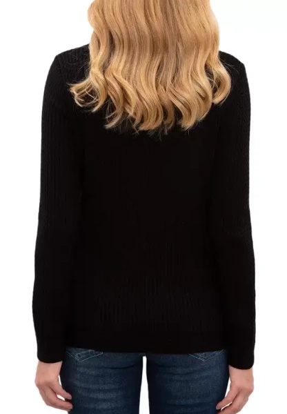 Джемпер с логотипом женский / Черный / 42