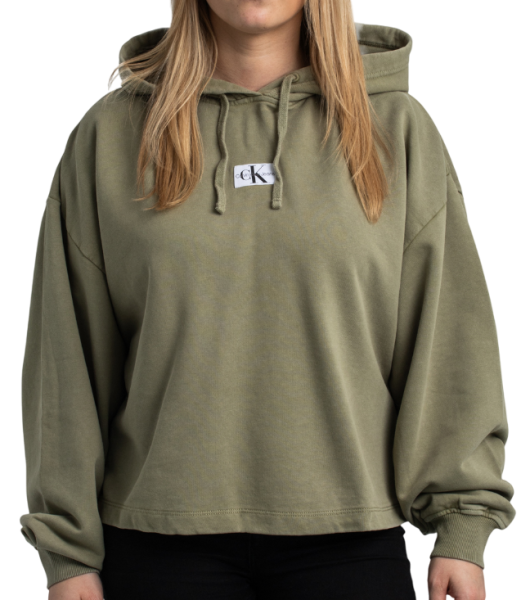 Худи с логотипом женское / Хаки / 40