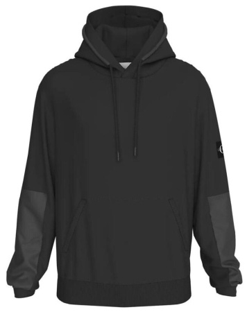 Худи с логотипом мужское / Черный / 44