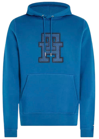 Худи с логотипом мужское / Синий / 46