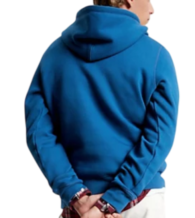 Худи с логотипом мужское / Синий / 46