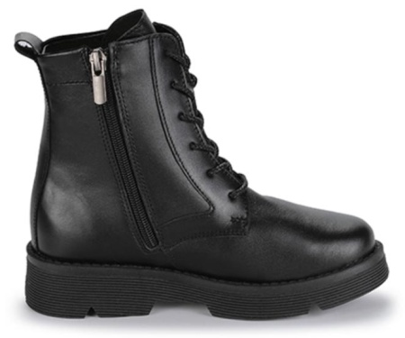 Ботинки из кожи для девочки / Черный / 35