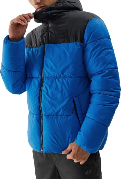 Пуховик с капюшоном мужской / Синий / 48