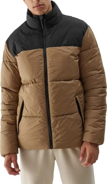Пуховик стеганый мужской / Коричневый / 48