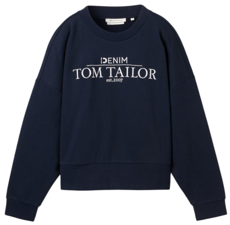 Свитшот с принтом женский / Синий / 44