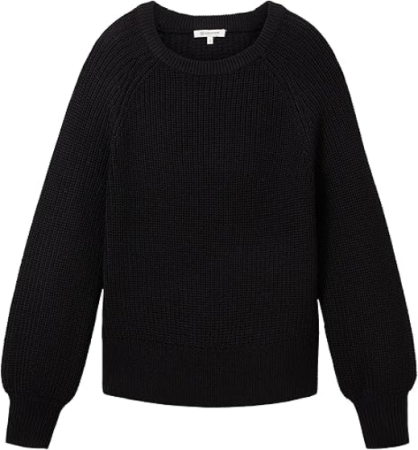 Свитер из смесового хлопка женский / Черный / 42