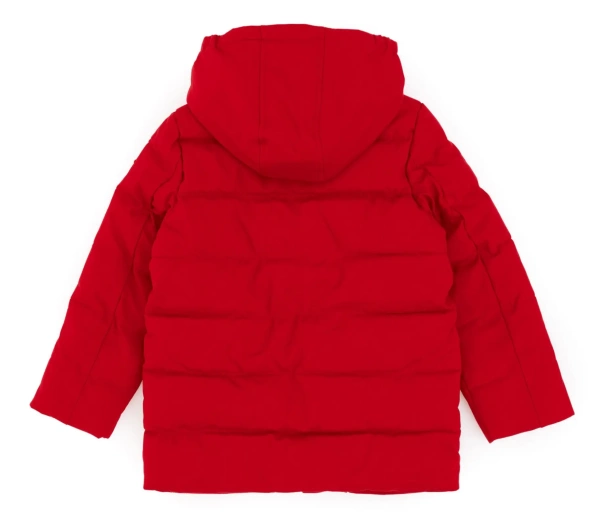 Куртка с капюшоном для мальчика / Красный / 158
