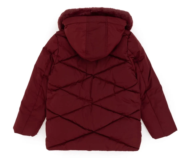 Куртка с капюшоном для мальчика / Бордовый / 98