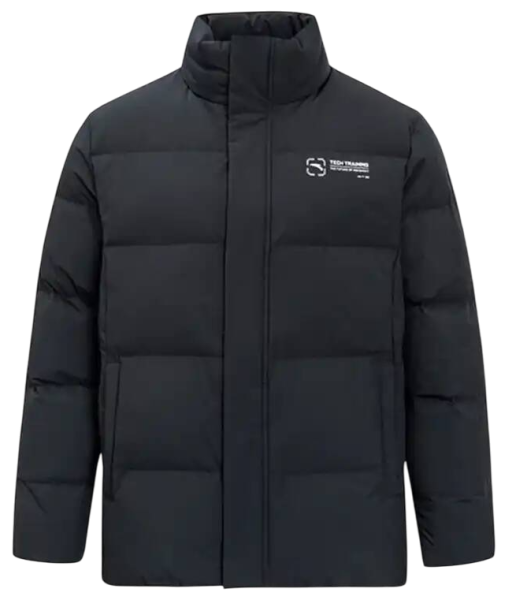 Пуховик с логотипом мужской / Черный / 56