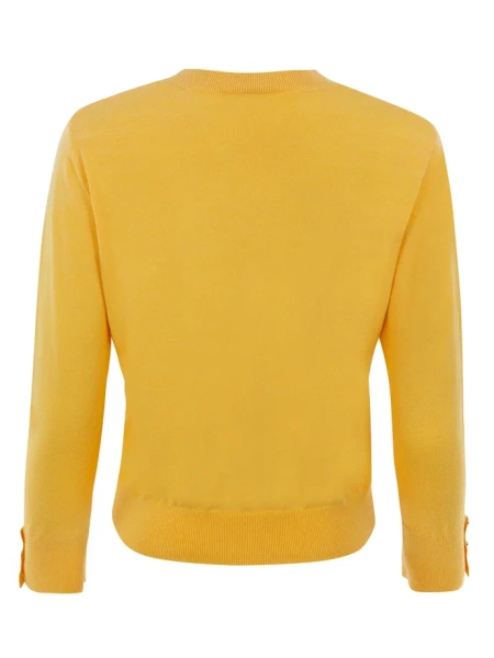 Пуловер однотонный женский  / Желтый / 44