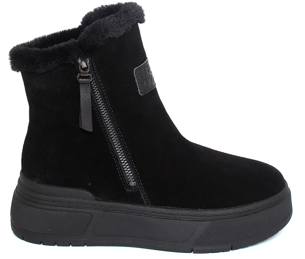 Ботинки на платформе женские / Черный / 36