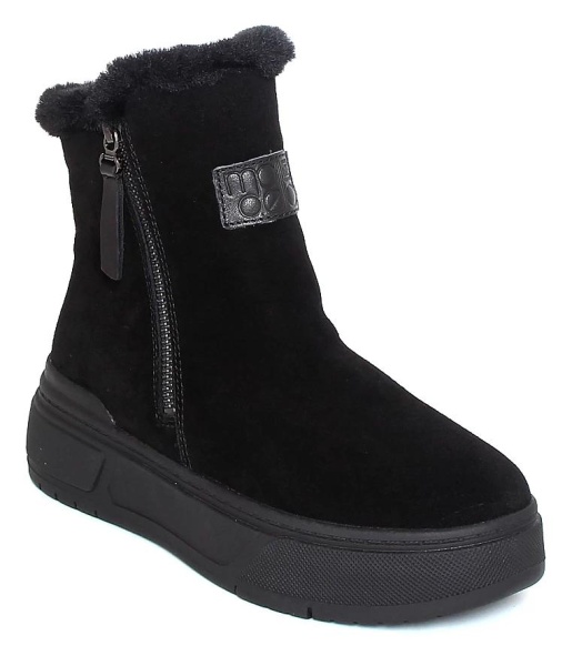 Ботинки на платформе женские / Черный / 36