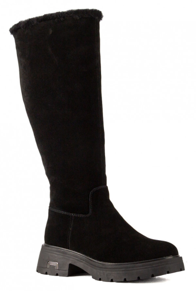 Сапоги кожаные женские / Черный / 39