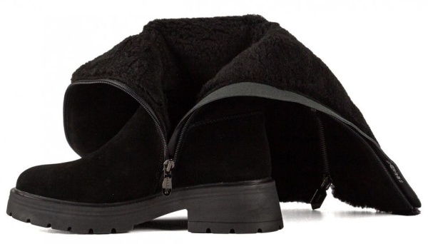 Сапоги кожаные женские / Черный / 39